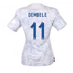 Frankrike Ousmane Dembele #11 Borta Kläder Dam VM 2022 Kortärmad